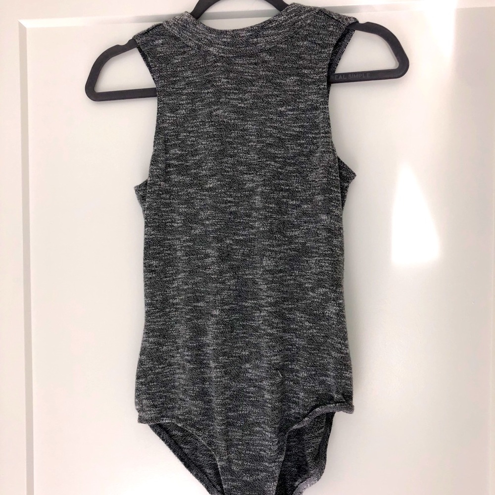 Gray Sweater Bodysuit
